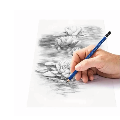 Lápiz Mars Lumograph Aquarell Lata X 5 Graduaciones - Imagen 4