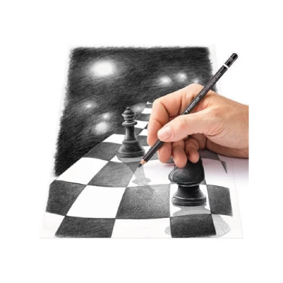 Lápiz Mars Lumograph Black Lata X 6 Graduaciones - Imagen 4