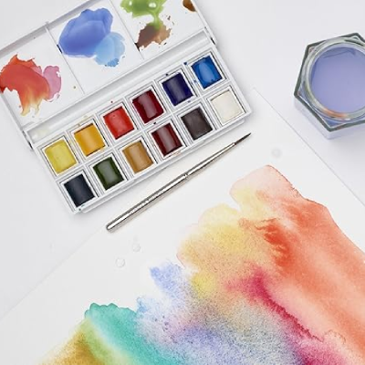 Set De Acuarelas Cotman X 12 Pastillas + 1 Pincel - Imagen 3