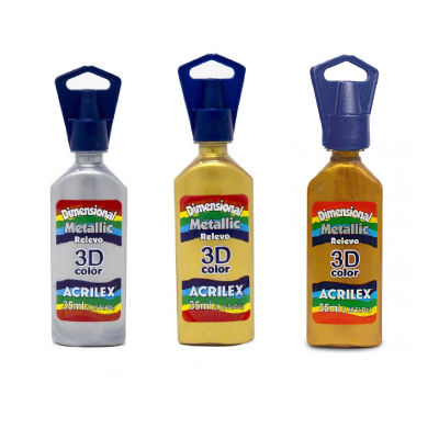 Dimensional 3D Colores Metalicos X 35 Ml