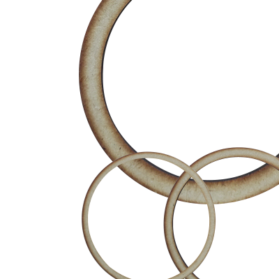 Aro MDF 30 Cm (Aprox) X 3 mm - Imagen 3