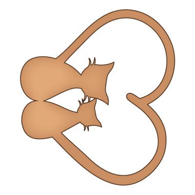 Gatos Corazón ANE041