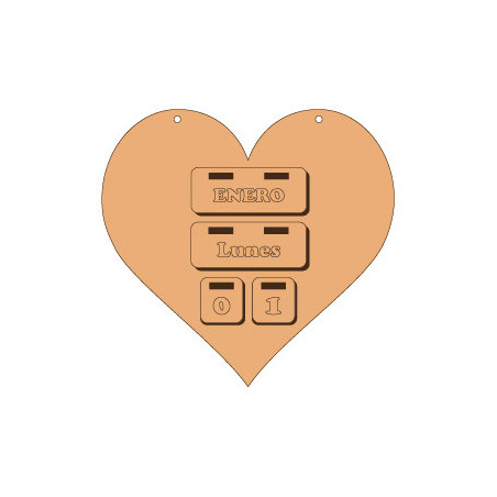 Calendario Corazón JGD010