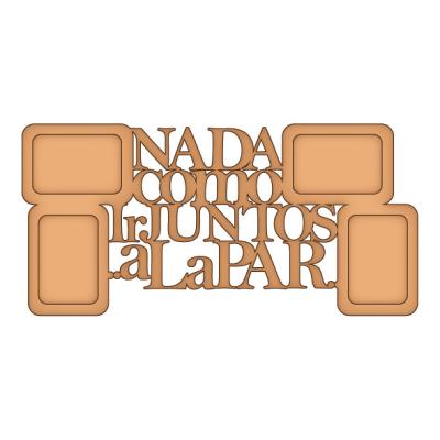 Portaretrato Nada Como Ir Juntos A La Par PRO029