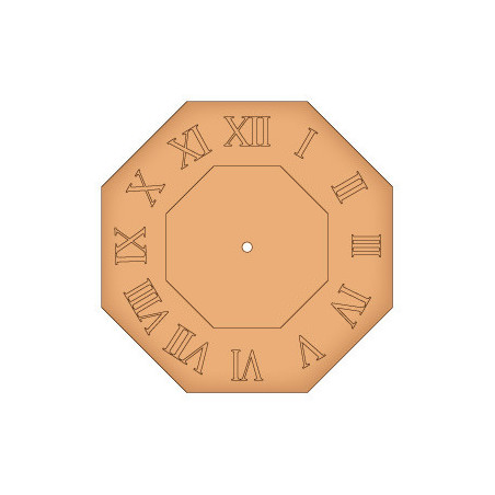 Reloj Octogonal Num Romanos DEC051
