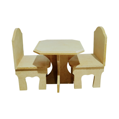 Juego De Comedor Recto Para Casa De Muñecas - Imagen 2