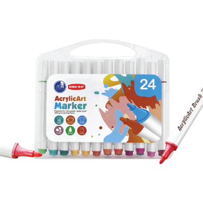 Marcador Acrílico Valija X 24 Colores