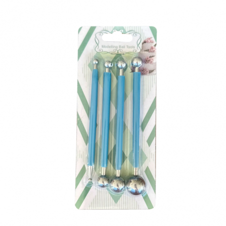 Set Bolillos Doble Punta X 4 Unidades