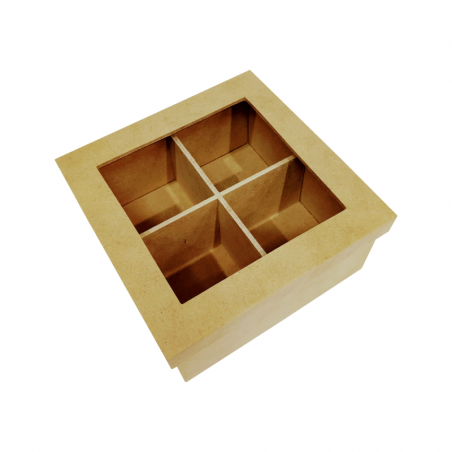 Caja De Te Con Vidrio X 4