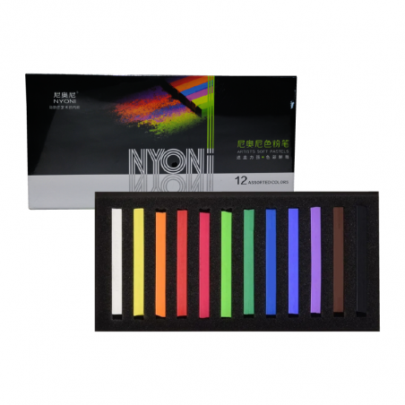Tiza Pastel Profesional Nyoni X 12 Colores