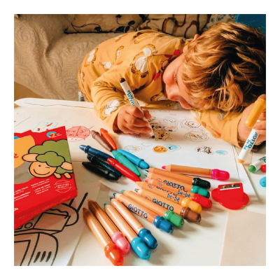 Lapices Giotto BeBé X 6 Colores + 1 Sacapuntas - Imagen 4