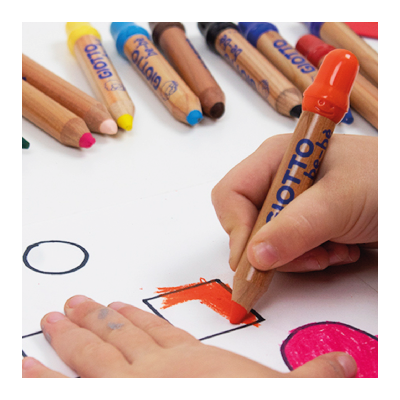 Lapices Giotto BeBé X 6 Colores + 1 Sacapuntas - Imagen 5