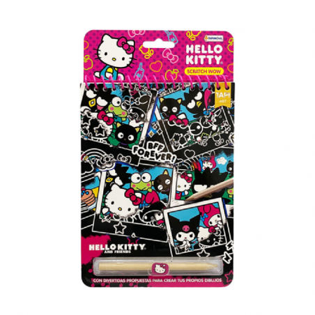Libreta Scratch Wow Hello Kitty