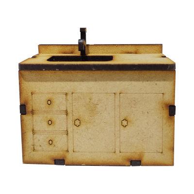 Bajo Mesada Laser Para Casa De Muñecas