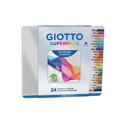 Lápices Supermina Lata X 24 Colores