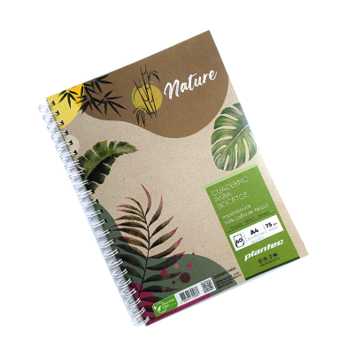 Block Anillado Papel Natural 60 Hjs 75 Grs A4