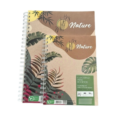 Block Anillado Papel Natural 60 Hjs 75 Grs A4 - Imagen 2