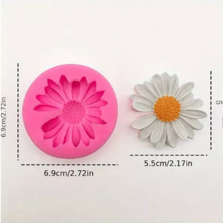 Molde Silicona Margarita 7 X 7 Cm H17-013N20