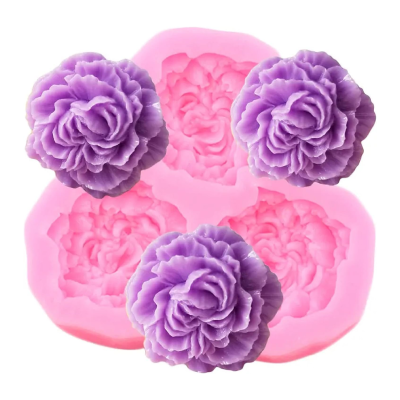 Molde De Silicona Flores 7 X 7 Cm H01-002N6 - Imagen 2