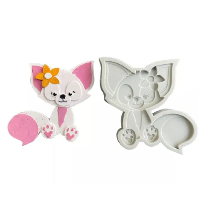 Molde De Silicona Zorro 9 X 7 Cm G46-042M5 - Imagen 2