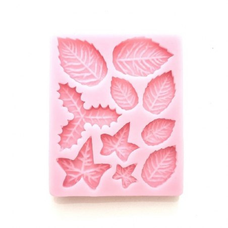 Molde De Silicona Hojas 7 X 8 Cm G46-016C20