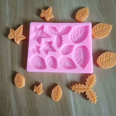 Molde De Silicona Hojas 7 X 8 Cm G46-016C20 - Imagen 2