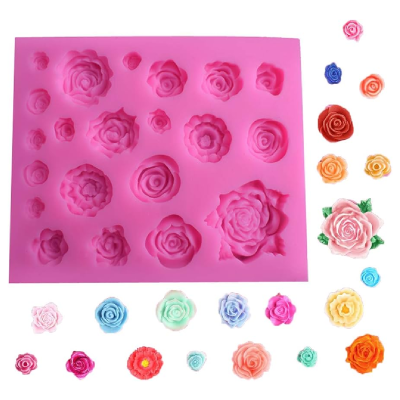 Molde De Silicona Flores Surtidas 12 X 10 Cm G72-040H5 - Imagen 2