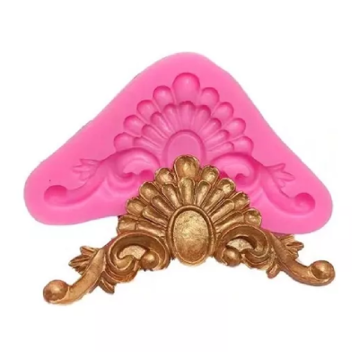 Molde De Silicona Ornamento 9  X 5 Cm H01-001C6 - Imagen 2