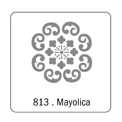 Stencil Mayólica (813) 10 X 10 Cm
