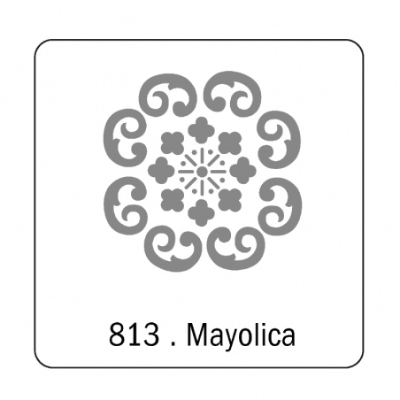 Stencil Mayólica (813) 10 X 10 Cm