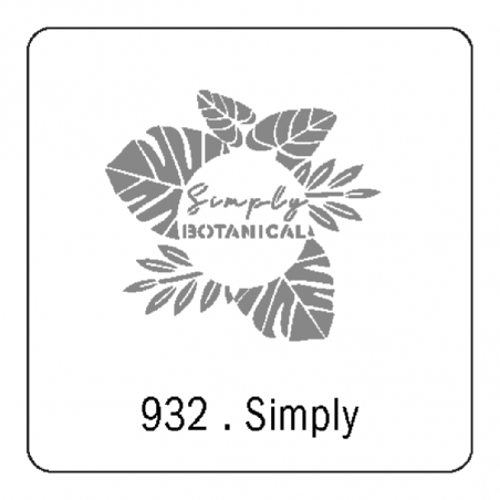 Stencil Simply (932) 15 X 15 Cm
