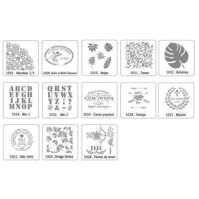 Stencil ABC 1 (1014) 30 X 30 Cm - Imagen 2