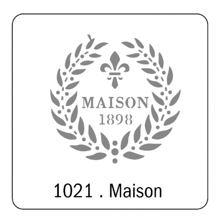 Stencil Maison (1021) 30 X 30 Cm