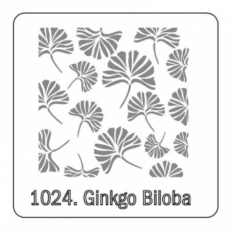 Stencil Ginkgo Biloba (1024) 30 X 30 Cm
