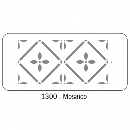 Stencil Mosaico (1300) 30 X 60 Cm