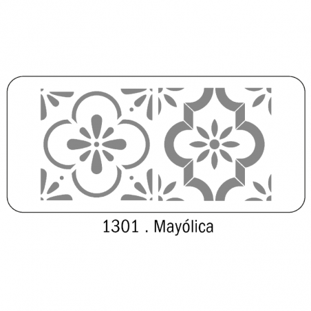 Stencil Mayólica (1301) 30 X 60 Cm