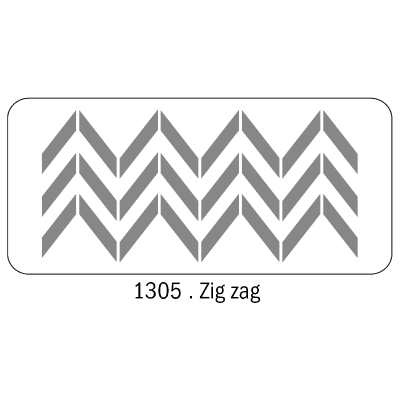 Stencil Zig Zag (1305) 30 X 60 Cm
