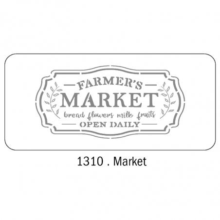 Stencil Market (1310) 30 X 60 Cm