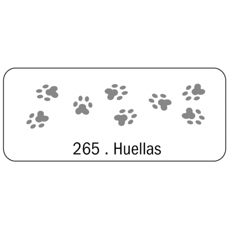 Stencil Huellas (265) 4.5 X 17 Cm