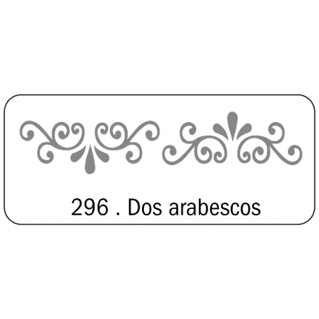 Stencil Dos Arabescos (296) 4.5 X 17 Cm