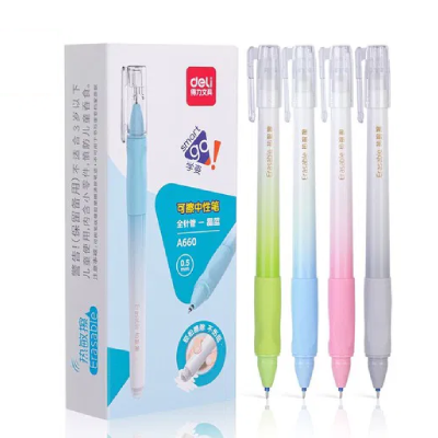 Bolígrafo Tinta Azul Borrable (Cuerpo De Colores)