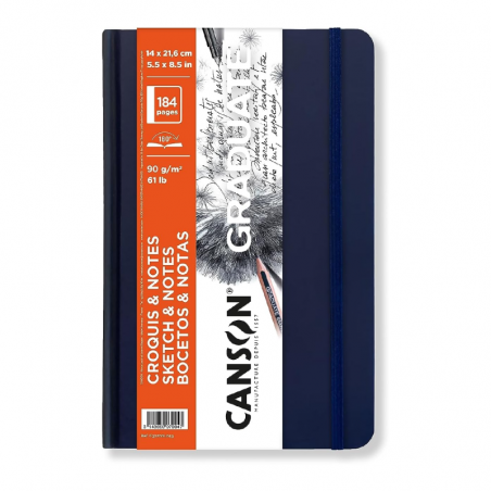 Book Graduate Croquis 184 Pag. 90 Grs 14 X 21,6 Cm (Azul)