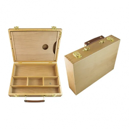 Valija Pintor V32 De Madera 32.5 X 24 X 7.2 Cm