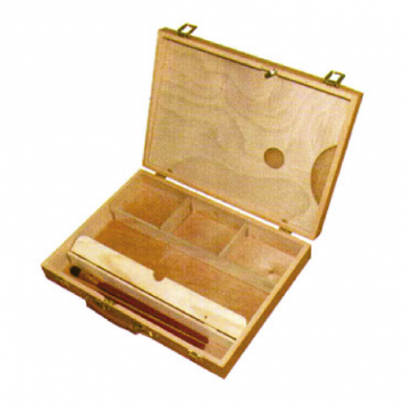 Valija Pintor V34 De Madera 39 X 29.5 X 8.5 Cm