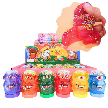 Slime Monstruos Con Glitter Y Crunchy