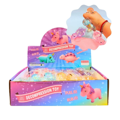 Squishy Dinosaurio Con Glitter