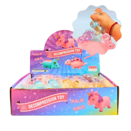 Squishy Dinosaurio Con Glitter