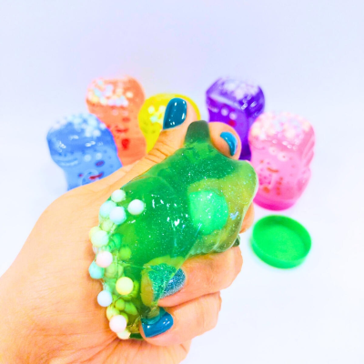 Slime Dinosaurios Con Glitter Y Crunchy - Imagen 4
