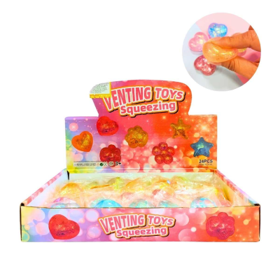 Squishy Mini Corazones Con Glitter