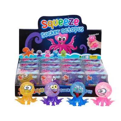 Squishy Pulpo Con Glitter